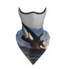 FHEDVBN Killer Whale Ski Mask UPF 50+ Balaclava - Windproof Face Cover for Men Women Cooling Summer Half Face Mask Scarf Sun UV Protection Neck Gaiter for Outdoor Activities view 3