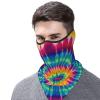 FHEDVBN Tie Dye Pattern Ski Mask UPF 50+ Balaclava - Windproof Face Cover for Men Women Cooling Summer Half Face Mask Scarf Sun UV Protection Neck Gaiter for Outdoor Activities view 1