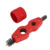 Copper Pipe Cleaner Reamer and Cleaning Brush Kit with Hardened Alloy Steel Deburring Blade for Installation Polishing Paint and Rust Removal - Red Plastic Housing view 2