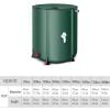 LumaGrove Rainwater Harvesting Tank FlexibleWater Storage Barrel with Mesh Filter Lid Fabric Large Capacity Water Collector(Noir,160L) view 2