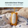 Glowco CalmCarry Mini Bear Kids Sleep Aid Device Handheld Microcurrent Relaxation Tool, Supports Calm, Focus & Gentle Relief, USB Rechargeable, Portable Wellness Device for Children (Orange) view 2