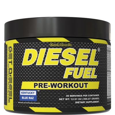 Diesel Fuel High-Stim Pre-Workout Powder Supplement Intense Energy, Focus & Nitric Oxide Pumps Caffeine, Ginseng & Beta-Alanine (30, Blue Raspberry)