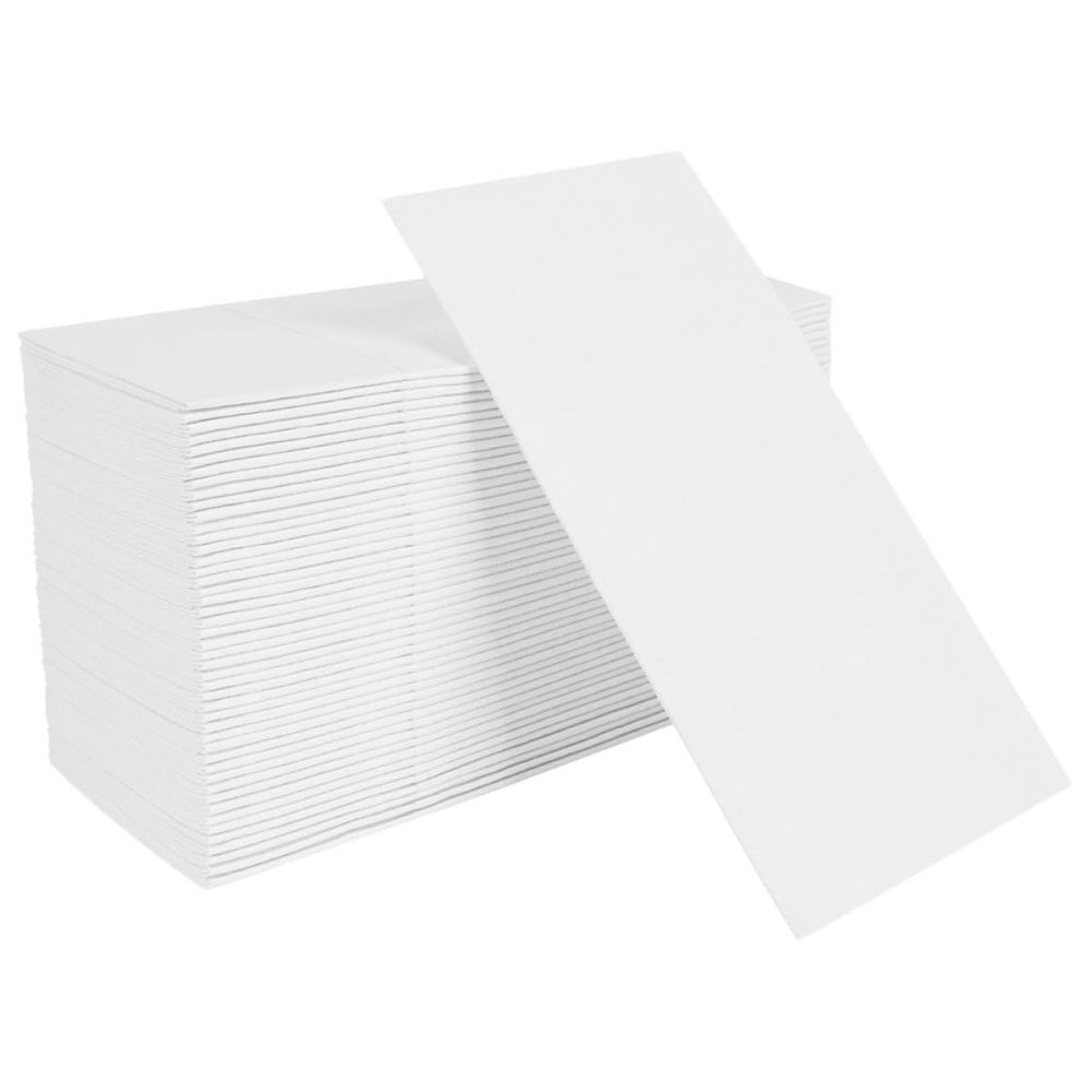 HAMPPLIES 50pcs Disposable Dinner Napkins with Flatware Pocket 40x40cm Thick White Paper Napkins for Weddings Parties Restaurants Home Use