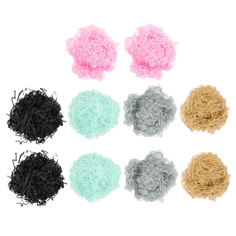 Abaodam Crinkle Cut Paper Shred Filler 10 Bags Colored Shredded Paper for Candy Box Basket Filling Wrapping Supplies Party Packaging Material