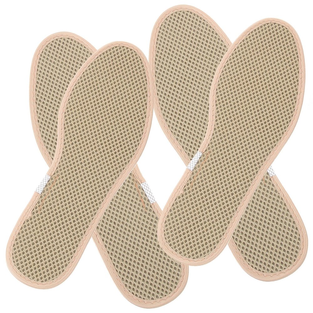 Luxshiny Charcoal Shoe Insoles for Men 2 Pairs Breathable Sweat-Absorbing Thick Inserts Comfortable Athletic and Military Training Footwear Pads