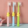 EXAOMBLE 4pcs Soft Bristle Manual Toothbrushes with Cartoon Bird Design for Ages 2-10, Mild Teeth Cleaning for Boys and view 4
