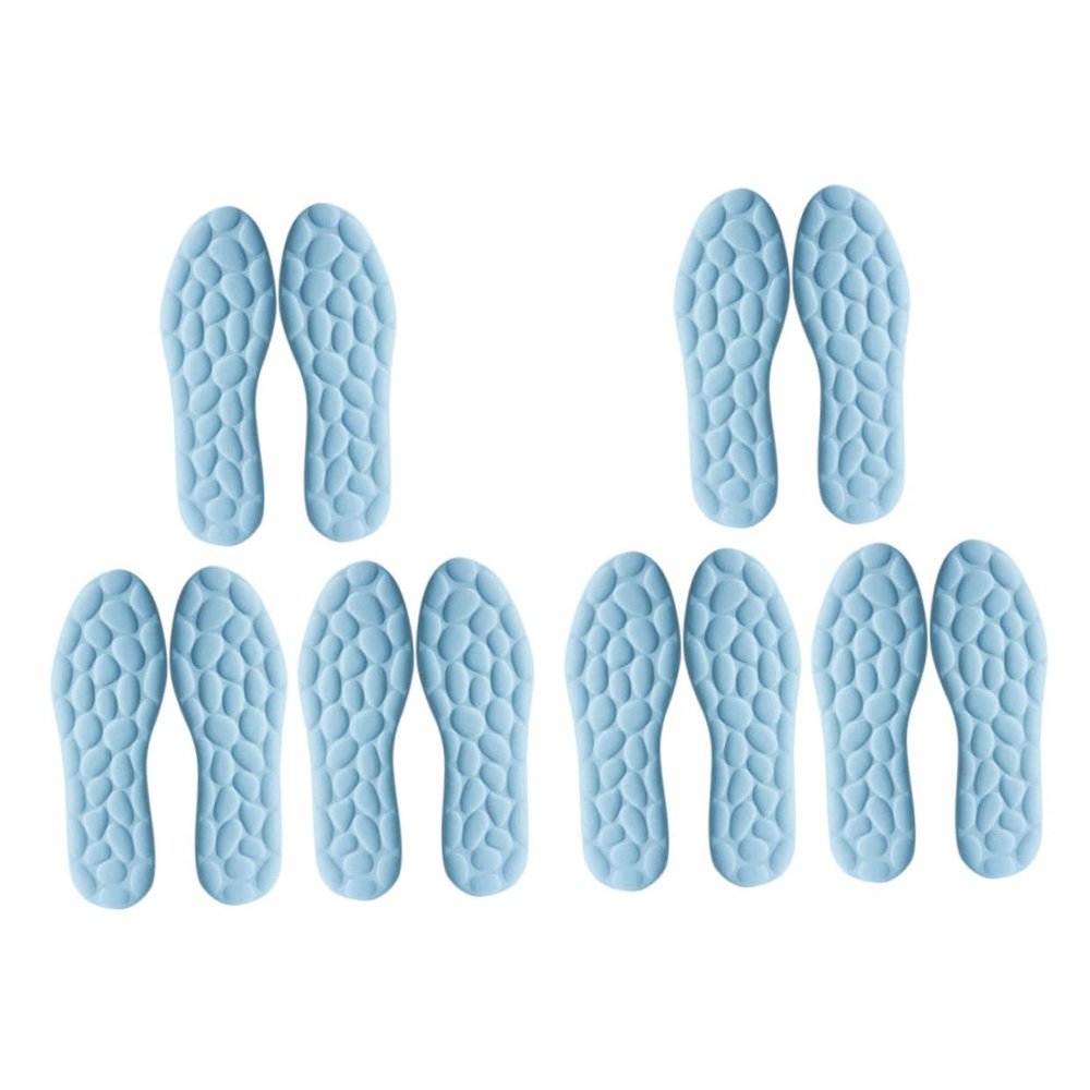 GARVALON 4d Pebble Anti-Slip Shoe Insoles for Women and Men, High Elastic Shock Absorption, Sweat-Absorbent, Breathable Sports Inserts, 6 Pairs Cut-to-Size for Work Boots and Sneakers