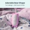 Glowco CalmCarry Mini Bear Kids Sleep Aid Device Handheld Microcurrent Relaxation Tool, Supports Calm, Focus & Gentle Relief, USB Rechargeable, Portable Wellness Device for Children (Pink) view 2