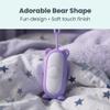 Glowco CalmCarry Mini Bear Kids Sleep Aid Device Handheld Microcurrent Relaxation Tool, Supports Calm, Focus & Gentle Relief, USB Rechargeable, Portable Wellness Device for Children (Purple) view 2