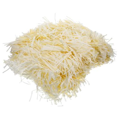 Beaupretty Crinkle Paper Shredded Tissue Box Filler 500g Pack Milk White Decorative Basket Filling for Birthday Wrapping Party Packaging Supplies