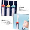 Abaodam 3pcs Cartoon Soft Bristle Toothbrush Set for Ages 3-12, Manual Oral Care Tools in Blue Yellow Red, Gentle Cleaning and Dental Hygiene Random Color view 3