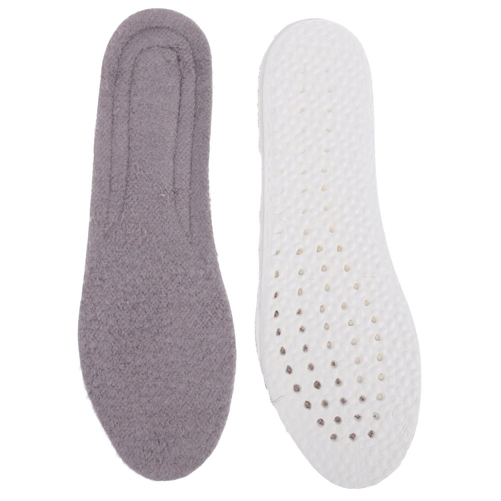TOVINANNA Winter Warm Insoles for Women, Self-Heating Thick Fleece Shoe Inserts with Shock Absorption, Soft Breathable Foot Warmers for Boots and Heels, Size 43-44 Pair