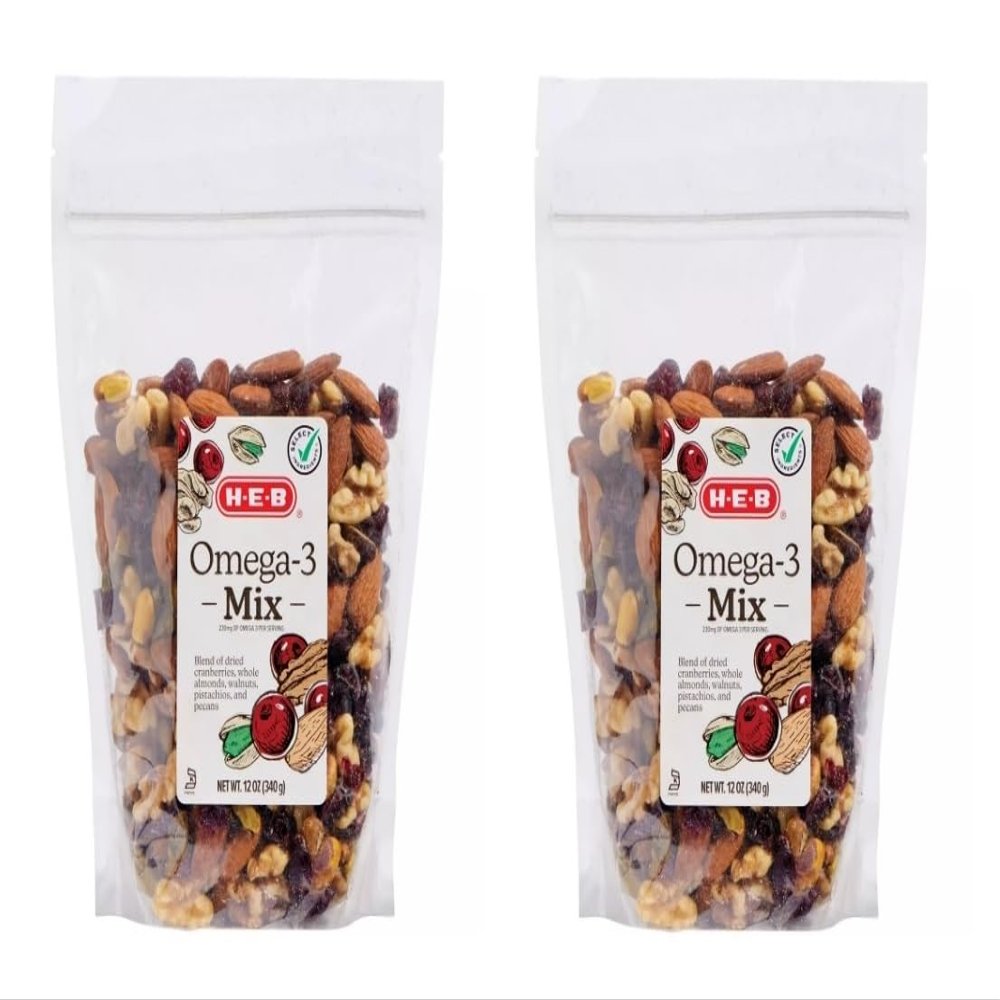 HEB Trail Mix - 2 bags (Omega-3 Mix 12oz)