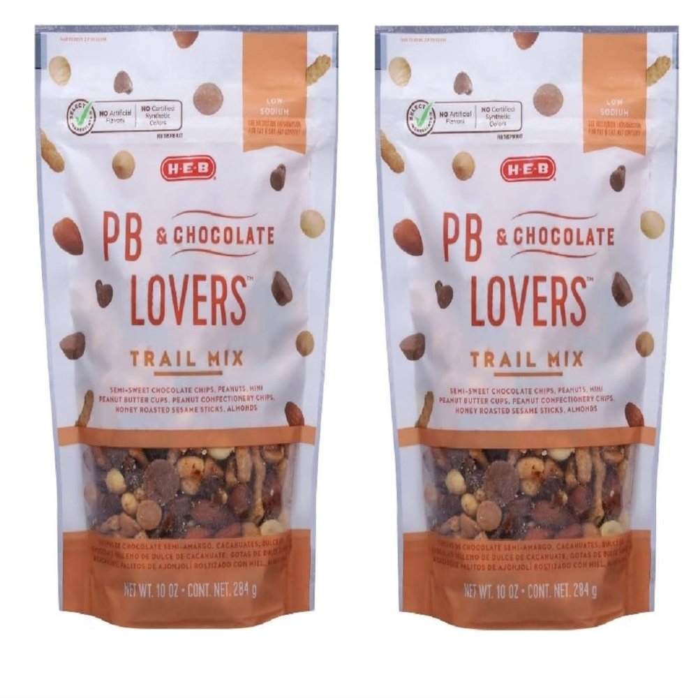 HEB Trail Mix - 2 bags (PB & Chocolate Lovers 10oz)