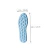 Wakauto 6 Pairs Non-Slip High Elastic Shoe Insoles 4d Pebble Shock Absorption, Breathable Sweat-Absorbing Cuttable Inserts for Sports Shoes, Foot Support for Men and Women, Size 37/38 view 2
