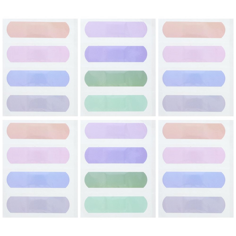 Colorful Breathable Adhesive Bandages 64pcs Flexible Self-Adhesive Cartoon Wound Patches for First Aid Hemostatic Fingertip Bandages Style