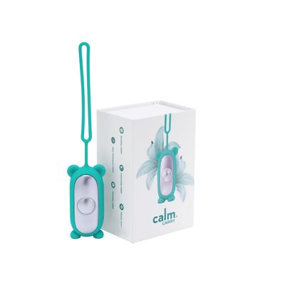 Glowco CalmCarry Mini Bear Kids Sleep Aid Device Handheld Microcurrent Relaxation Tool, Supports Calm, Focus & Gentle Relief, USB Rechargeable, Portable Wellness Device for Children (Teal)
