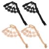 Holibanna 2 Pairs High Heel Shoe Straps Elastic Lace Bands Adjustable Anti-slip Shoe Strap Replacement for Women's Dress Heels and Sandals view 1