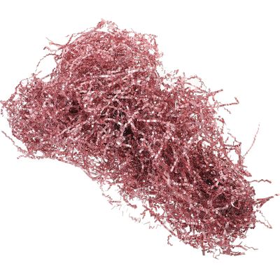 BCOATH Colorful Raffia Grass Crinkle Paper Shreds 100g Pack, Double-sided Rose Gold Shredded Tissue Paper, Box Filler and Basket Filler for Packaging and Party Decorations