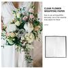 MUELODSIC Black Waterproof Glass Wrapping Paper Opp Packing Paper for Flower Bouquet Floral Packaging Supplies for Florists and Wrapping view 3