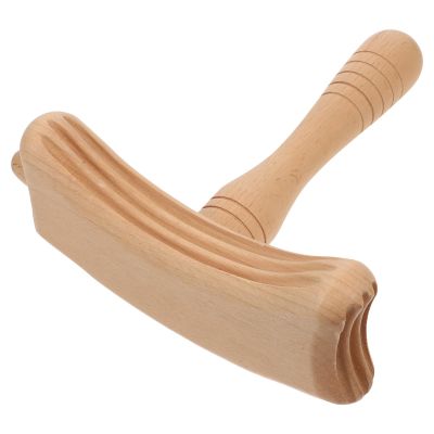 Milisten Wooden Massage Stick Household Muscle Scraping Massager Stick Neck and Shoulder Manual Back Massager Tool Portable Wood Massage Bar for Full Body Relaxation