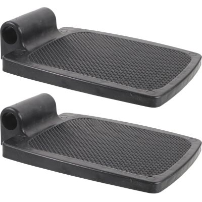 Luxshiny Replacement Wheelchair Footrest Pedal Pair, Heavy Duty Plastic Footplates 1.9cm Hole, Stable Support for Patient Mobility and Daily Use