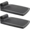 Luxshiny Replacement Wheelchair Footrest Pedal Pair, Heavy Duty Plastic Footplates 1.9cm Hole, Stable Support for Patient Mobility and Daily Use view 1