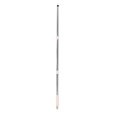 SOLUSTRE Stainless Steel Three-Section Universal Mop Handle with German Threading, Protective Cover, Heavy-Duty Replacement Pole for Commercial and Household Cleaning
