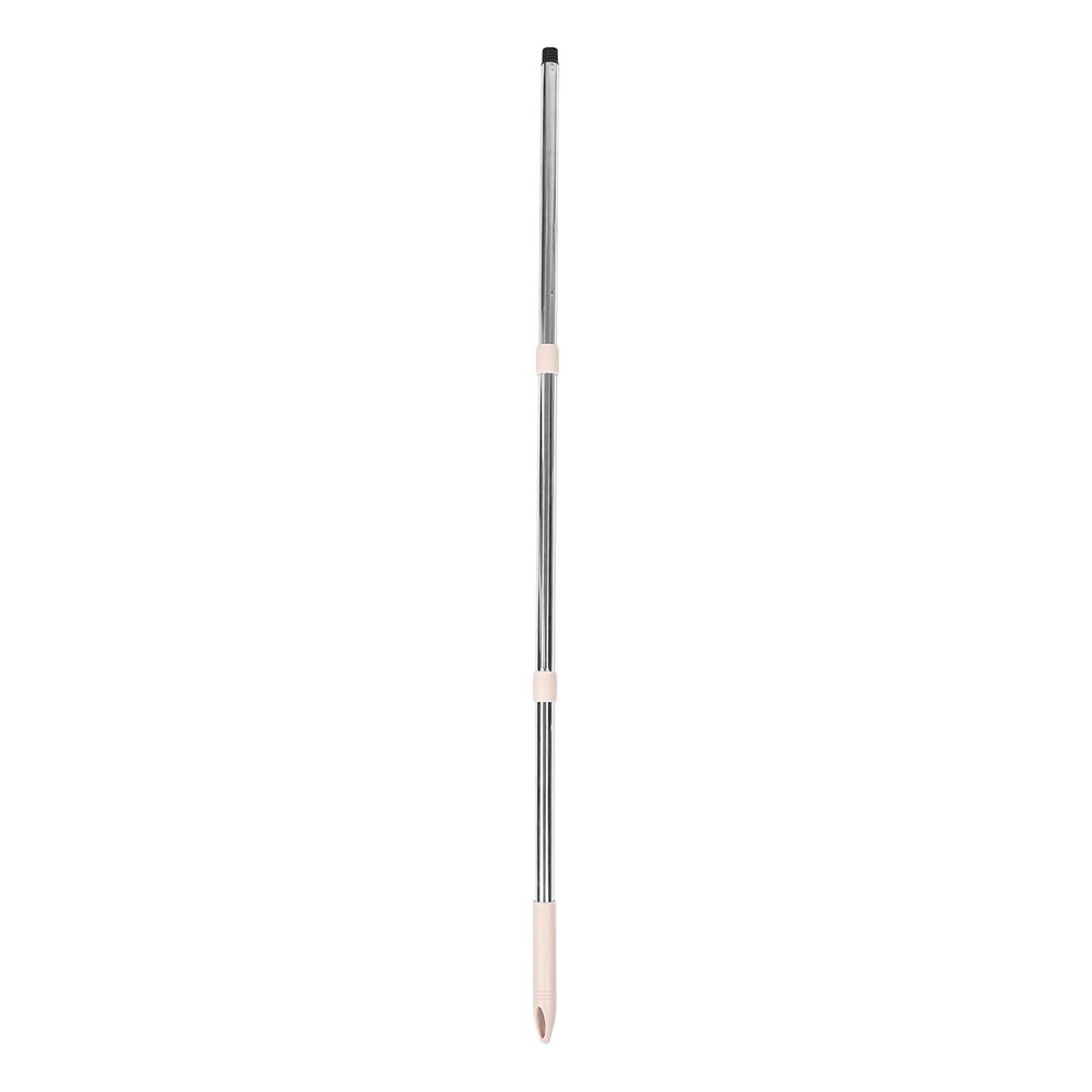 SOLUSTRE Stainless Steel Three-Section Universal Mop Handle with German Threading, Protective Cover, Heavy-Duty Replacement Pole for Commercial and Household Cleaning