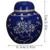 YMGSCC Memorial Container Pet Ashes Urn Handpainted Ceramics Cremation Bird Ash Holder Burial at Home view 3