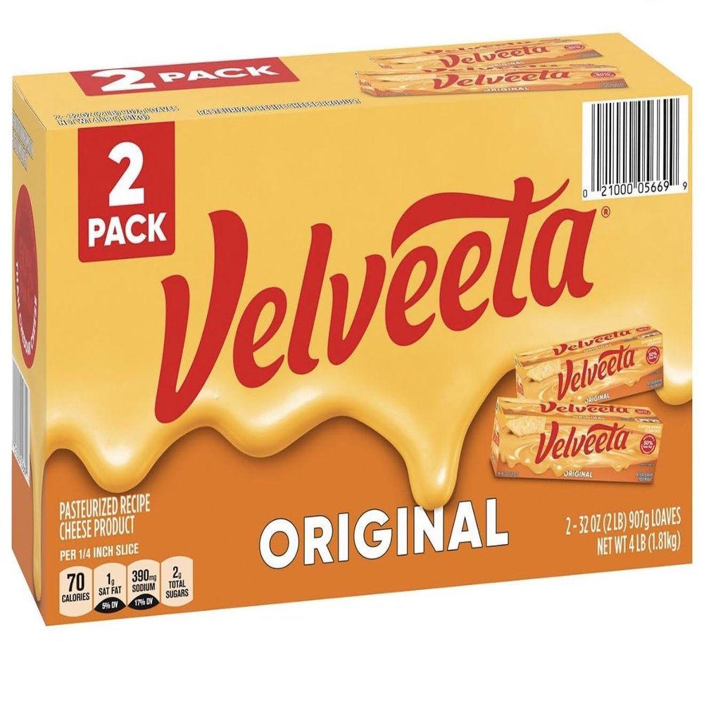 Original Pasteurized Loaf 32 oz | Smooth & Creamy Melting Cheese | Perfect for Dips, Mac & Cheese, Nachos & Queso | Rich Flavor, Easy to Slice & Melt