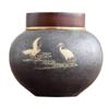 YMGSCC Small Ceramic Cremated Ash Box for Adult Funeral Memorial, New Urn view 1