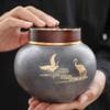 YMGSCC Small Ceramic Cremated Ash Box for Adult Funeral Memorial, New Urn view 3
