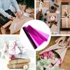 MINAOLULUS Flower Wrapping Sheet Roll 40cm X 30m Purple 2. Cellophane Film for Florist Bouquet Wrapping DIY Packaging Craft Supplies view 3