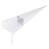 Abaodam Single Rose Packaging Bag Box 5pcs White Triangle Flower Wrapping Box for Valentine's Day Bouquet Present view 1