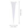 Abaodam Single Rose Packaging Bag Box 5pcs White Triangle Flower Wrapping Box for Valentine's Day Bouquet Present view 2
