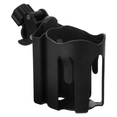 UTHCLO Wheelchair and Walker Cup Holder with Phone Stand, Black Two-in-one Cup and Bottle Holder Accessory for Seniors, Outdoor Mobility Aid Compatible with Rollators and Strollers
