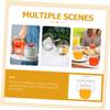 Abaodam Disposable Gold Rim Red Wine Glasses 12oz Pet Ice Cream Cups 4pcs Shatterproof Drinkware for Party Home Office Use view 3