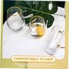 Abaodam Disposable Gold Rim Red Wine Glasses 12oz Pet Ice Cream Cups 4pcs Shatterproof Drinkware for Party Home Office Use view 4