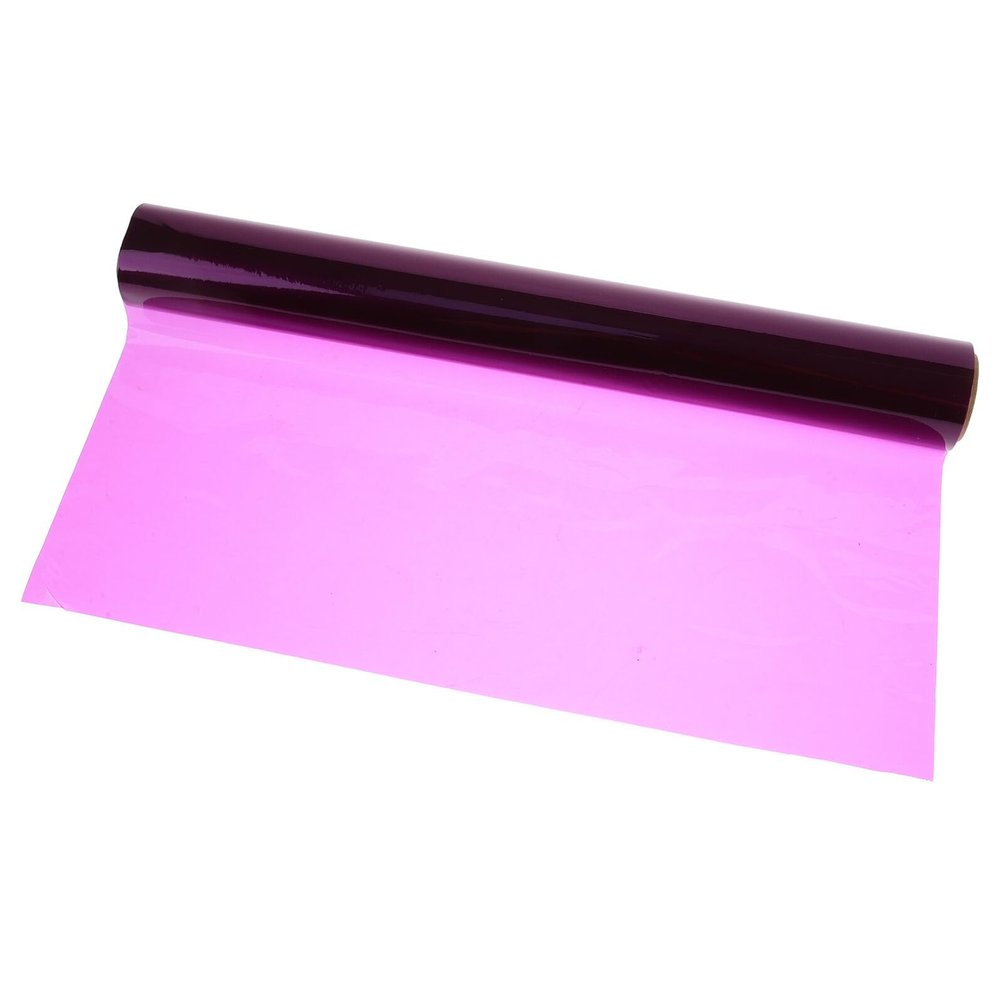 PERSELOSO Purple Flower Bouquet Wrapping Film 40cm X 30m 2.2 Mil Cellophane Roll for Floral Craft Packaging and Wrap Supplies