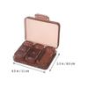 Healvian Portable 7-Day Pill Organizer Box, Compact Travel Medicine Case with Sealed Compartments, Mini Weekly Pill Storage Container for Daily Vitamins and Medication (Brown) view 2