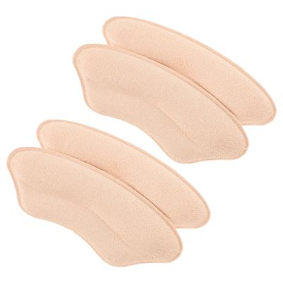 Yardwe 4 Pcs Heel Cushion Inserts for Womens High Heels Soft Sponge Back Anti-Slip Shoe Inserts for Blister Protection and Comfortable Fit Adjustment