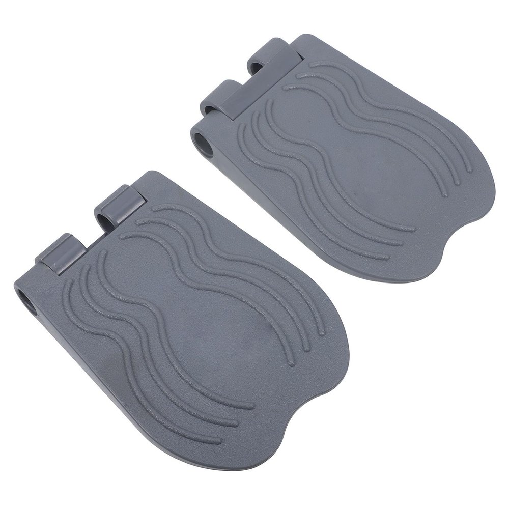 HAMPPLIES Heavy Duty Wheelchair Footplates 2pcs Universal Replacement Footrest Pedals for Elderly and Patient Wheelchair Mobility Accessories