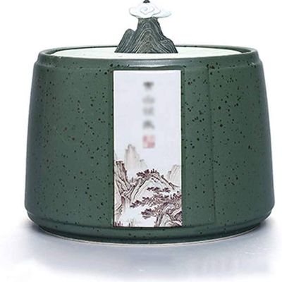 YMGSCC Handmade Ceramic Pet Urn for Small Dogs, Cats Rabbits Animals, Memorial Cremation Ash Eral Burial Keepsake, Forever