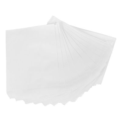SOPOTUTU Grease Resistant Food Packaging Paper Bags 100pcs Natural Color 13x18cm Disposable Snack Bags for Candy, Takeout, and Hot Dogs with Pointed Bottom Suitable for Food Storage
