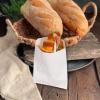SOPOTUTU Grease Resistant Food Packaging Paper Bags 100pcs Natural Color 13x18cm Disposable Snack Bags for Candy, Takeout, and Hot Dogs with Pointed Bottom Suitable for Food Storage view 4