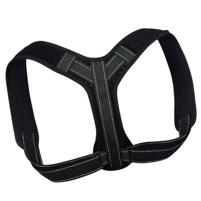 GANAZONO Posture Corrector Back Brace Adjustable Shoulder Support Belt for Men and Women, Black Large, Back Posture Brace for Hunchback Correction and Neck Relief