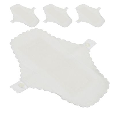 STAHAD Reusable Washable Menstrual Pads 4pcs Cotton Breathable Period Sanitary Napkins with Waterproof Layer for Pregnancy and Postpartum Women