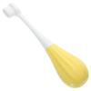 HAMPPLIES Soft Bristles Toothbrush for Ages 2-5, Single Pack Tooth Brush with Fine Bristles, Yellow Manual Toothbrush Suitable for Sensitive Teeth and Daily Oral Care view 1