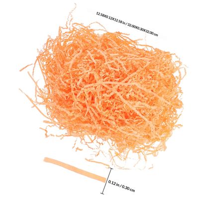 Abaodam Fluorescent Pink Raffia Paper Shreds Box Filler Tissue Shredded Paper for Basket Packaging and Cosmetic Box Filling